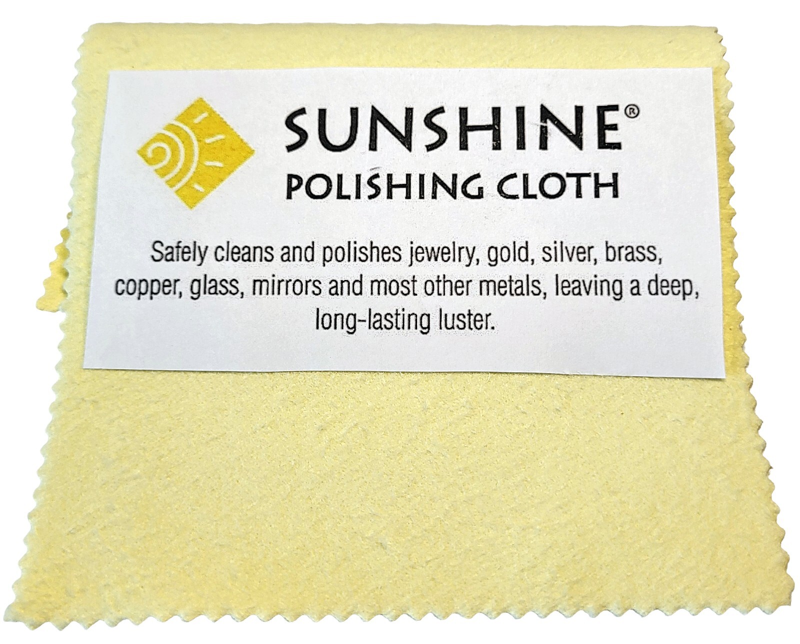 Sunshine Polishing Cloth (Large 7,5’’x5’’) - Jewelry Cleaning Cloth