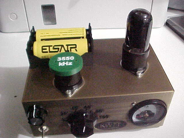 80/40m QRP 6V6 CW Transmitter Battery Powered (2.6 watts RF output)