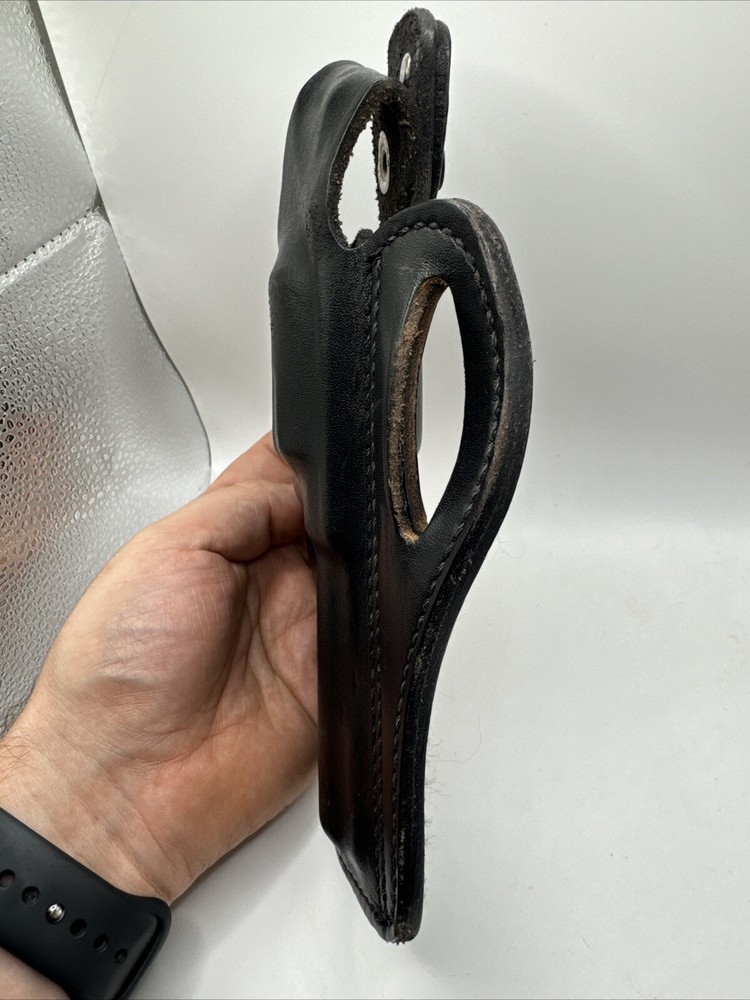 Dillon Precision Revolver Holster Black Leather ~ 4