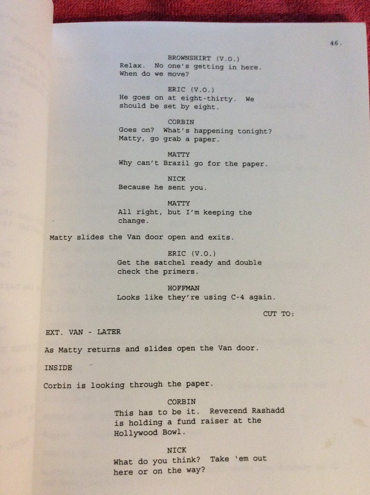SCRIPT FINAL SOLUTION JUSTICE WITH A VENGEANCE ARNIE WESS DAVE DIGREGORIO