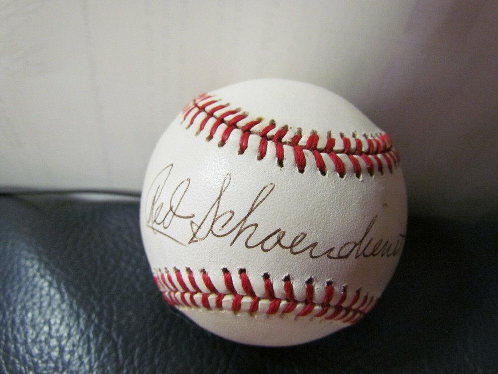 Red Schoenidienst AUTOGRAPHED BASEBALL JSA Certified