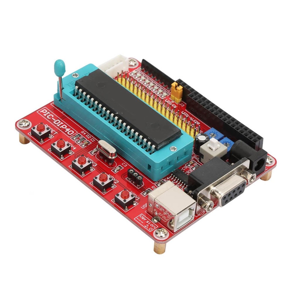 PIC16F877A Microcontroller Learning Board Development Kit with RS232 Interfac...