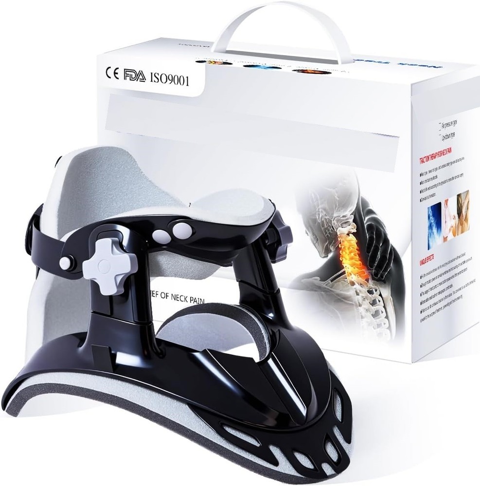 Adjustable - Cervical Traction Device for Pain Relief & Alignment