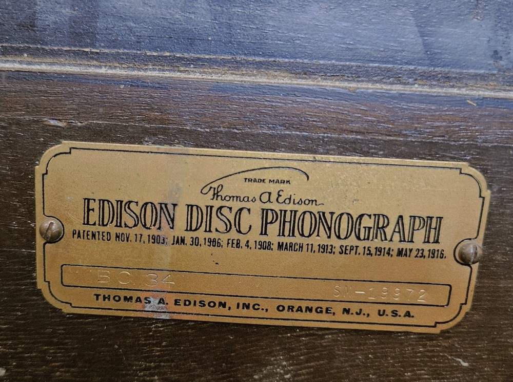 Edison Discphonograph Edison No.18 Original Record