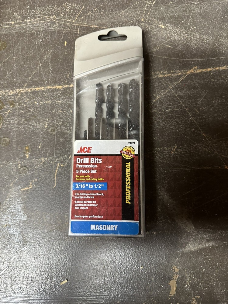ACE 01-14136 PROFESSIONAL MASONRY DRILL BIT SET (X0384)