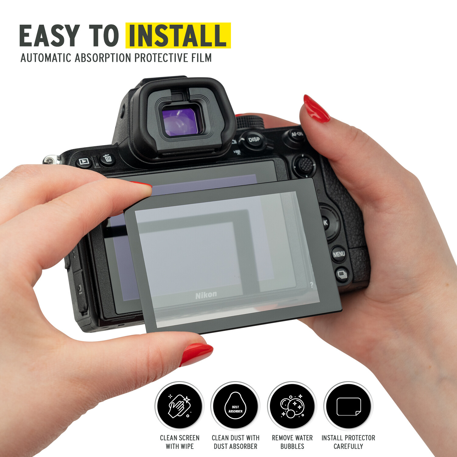 Koah LCD Ultra Armor Screen Protector for Nikon Z5, Z6, Z7 & Panasonic S1 Serie