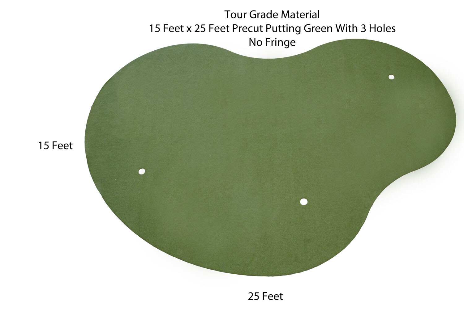 15' x25' SyntheticTurf Backyard Grass Practice Putting Golf Green Indoor Outdoor