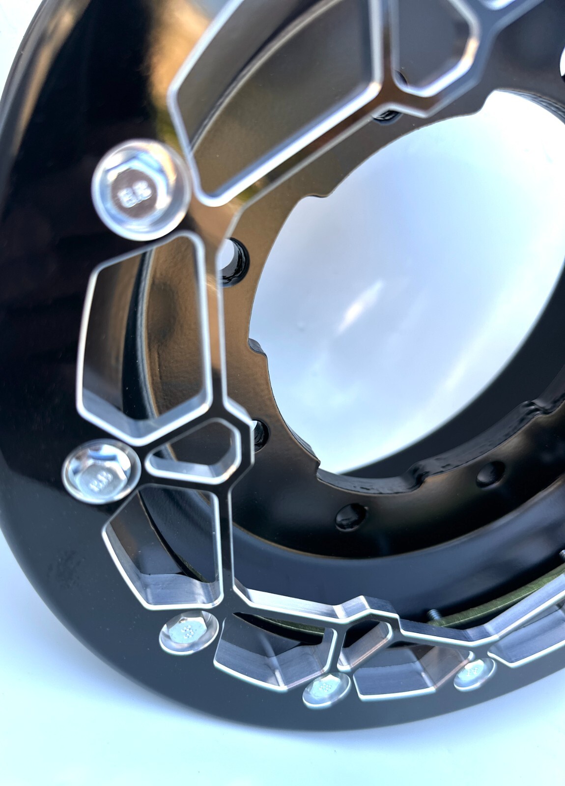 Alba Racing Billet Crusher 10" Atv Beadlock Rings fit DWT & Goldspeed Black