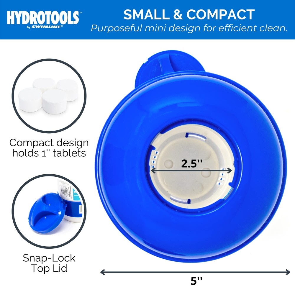 Bromine or Chlorine Tablet Spa Hot Tub Float Dispenser Locking Adjustable Flow