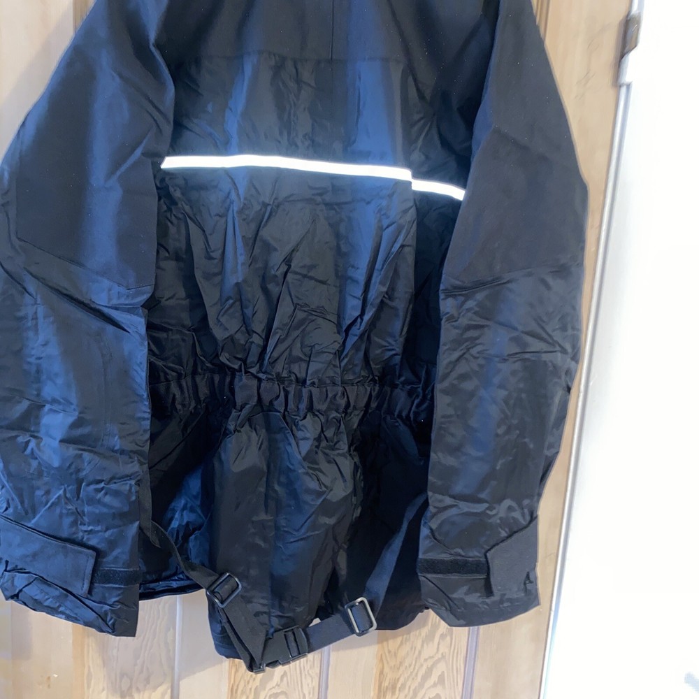 AQUA SHELL WATER RESISTANT LIGHTWEIGHT OVERJACKET BLACK SIZE X LARGE