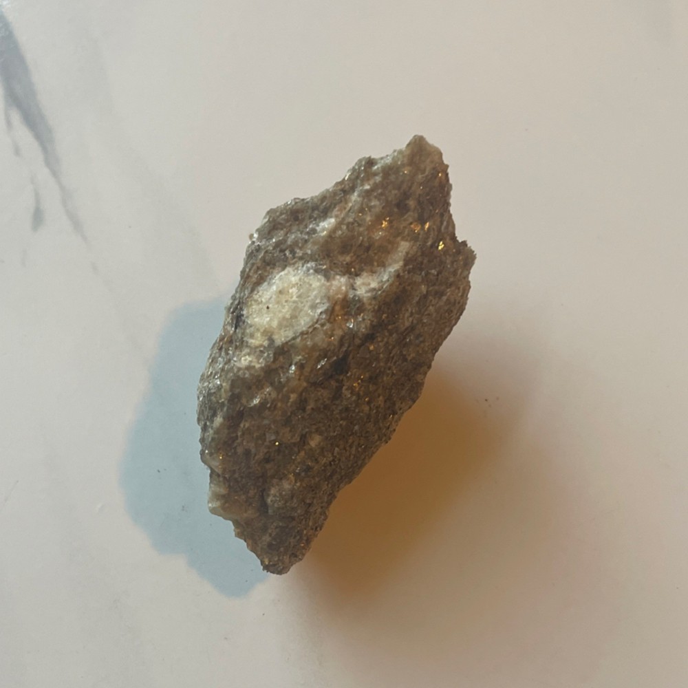 Gray Sparkly Rough Mineral Rock Specimen Sample, 3.2 oz (As Shown)