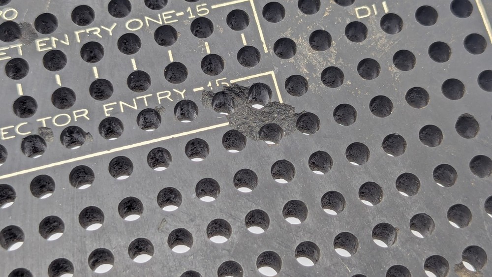 Vintage IBM 601059 MACHINE Plugboard Control Panel FOR DISPLAY