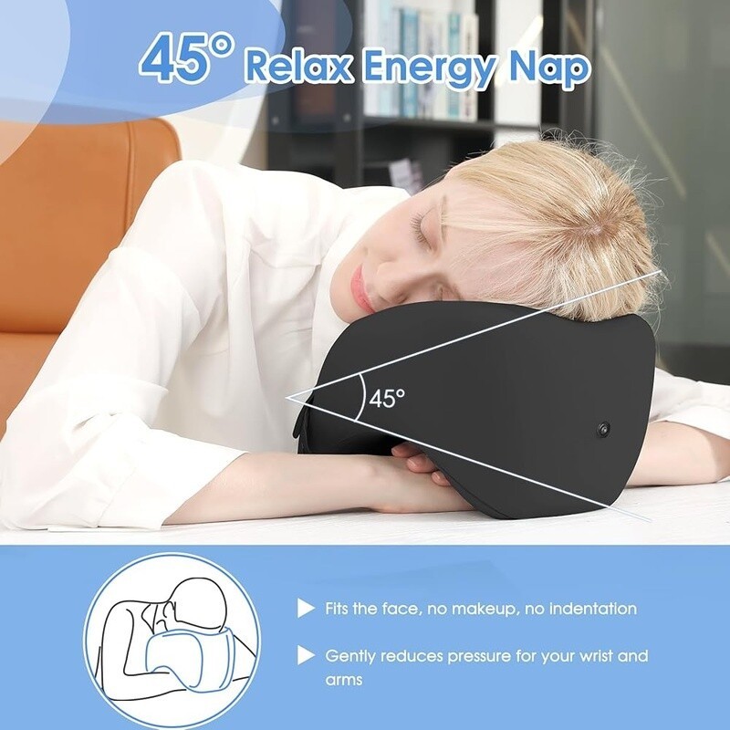 Travel Neck Pillow Memory Foam Adjustable Support Eye Mask Ear Plugs Bag New