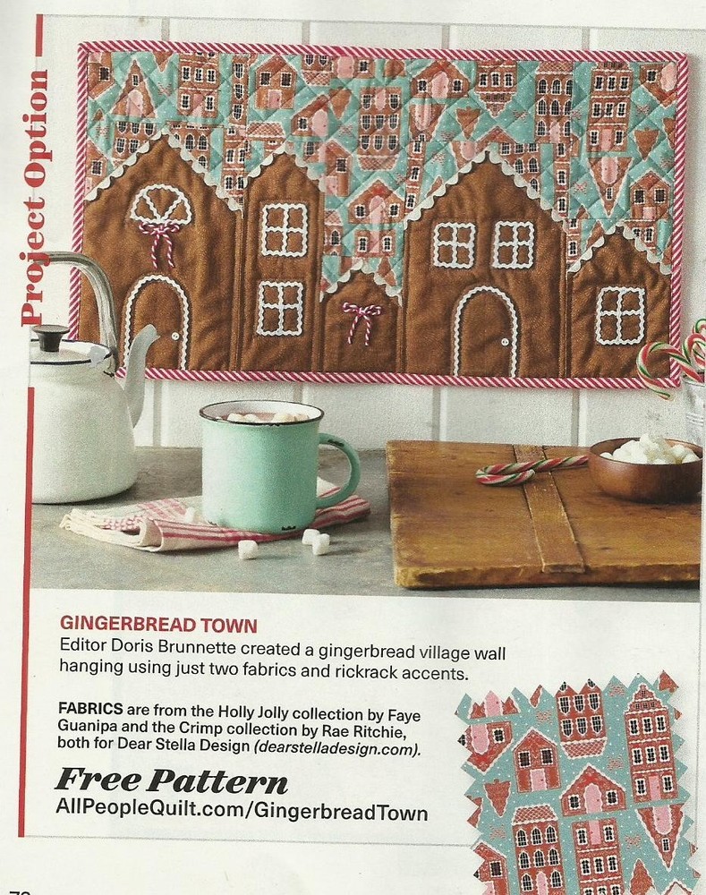 D0018 HOLIDAY LANE QUILT PATTERN/INSTRUCTIONS