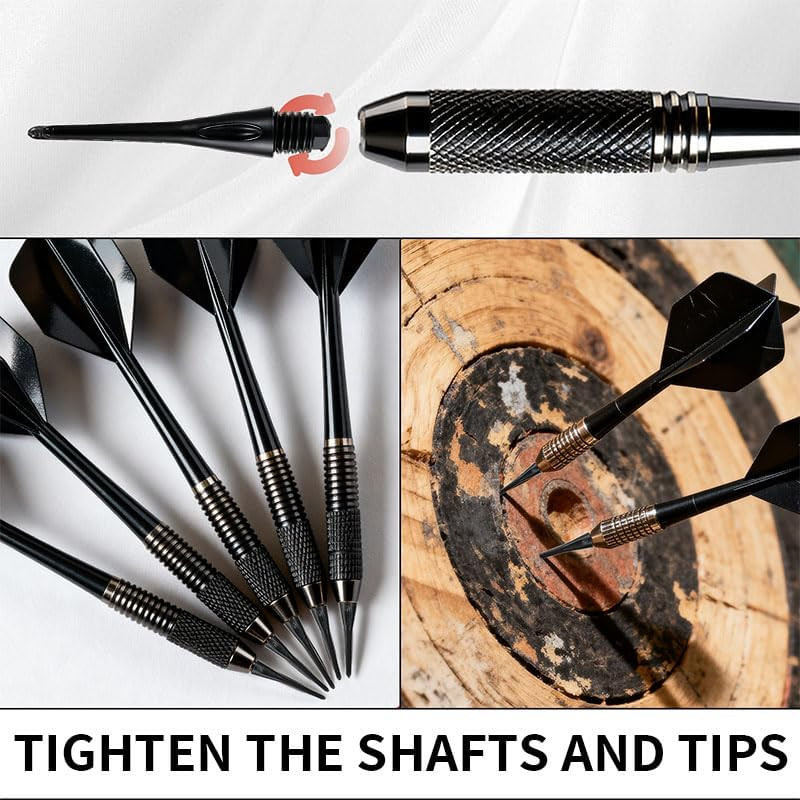 400 Pack 2BA Thread Soft Dart Tips - Premium Plastic Replacement Dart Points, Es