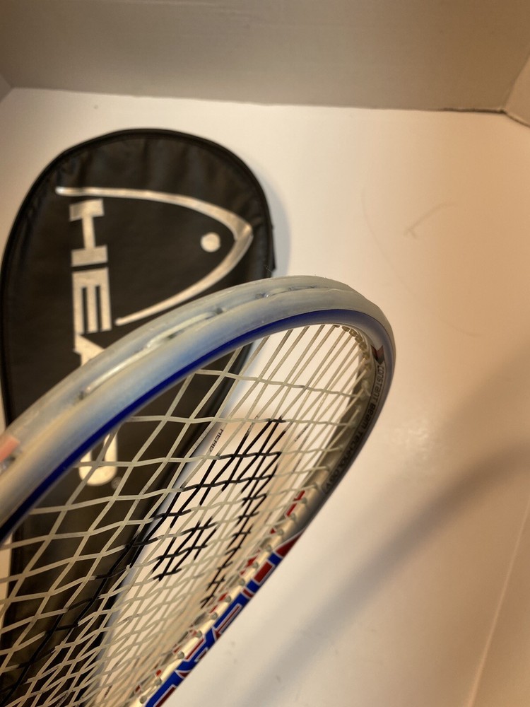 Head Ti. Fire Titanium Squash Racket Grip Has Wear.