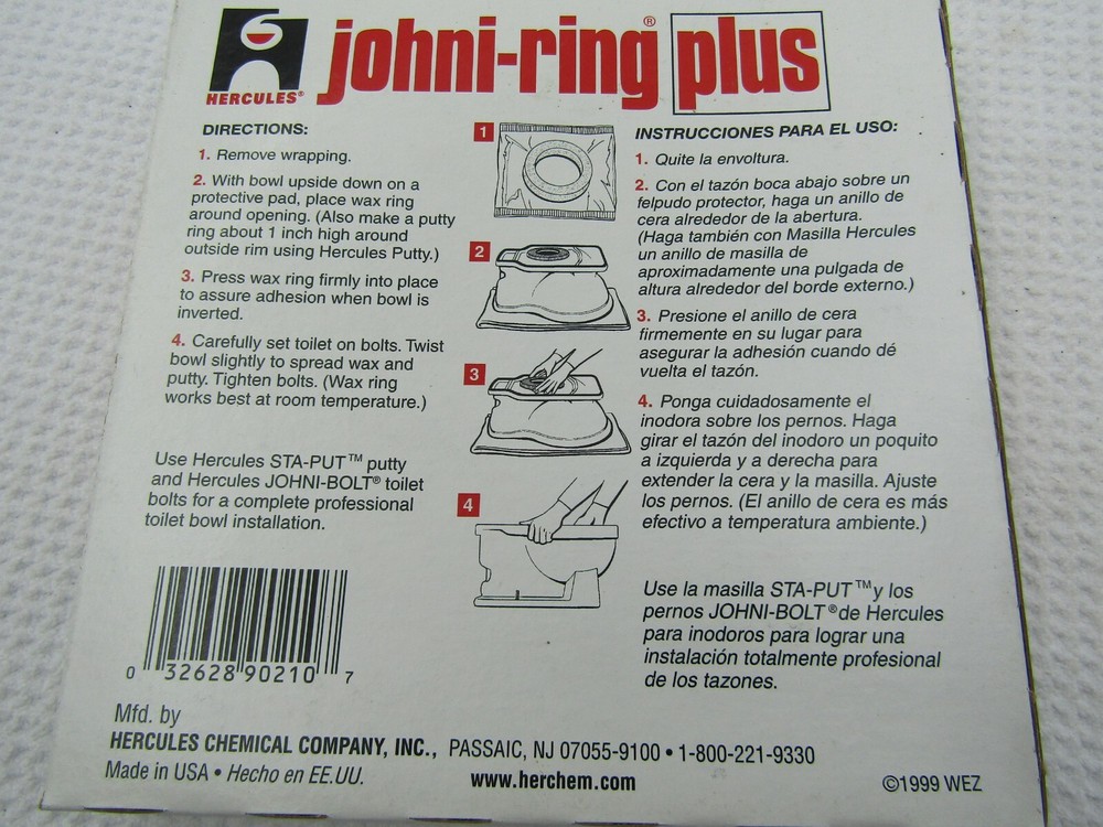HERCULES 90210 Wax Ring,Universal Fit