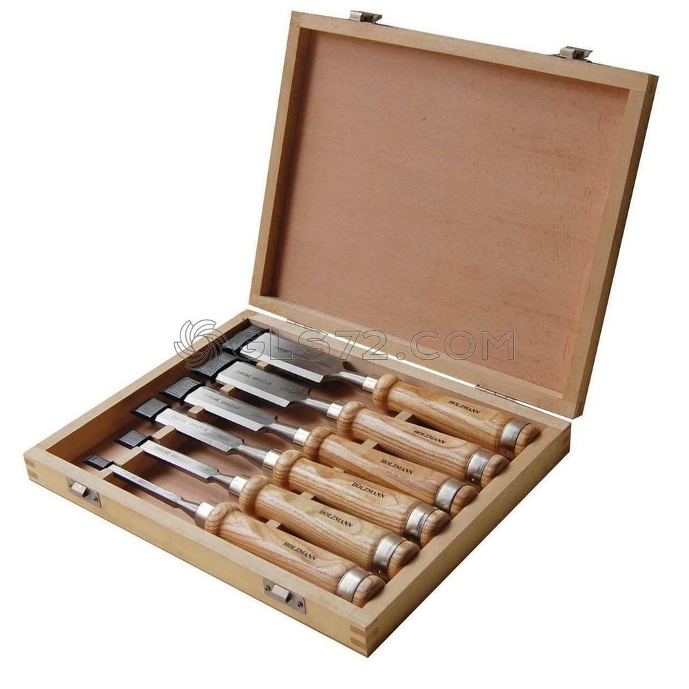 6 PCS QUALITY WOOD CHISEL TOOL SET WOODWORKING GOUGES HOLZMANN SES6TLG