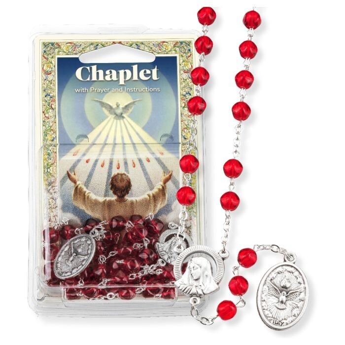 Holy Spirit Chaplet -(6 mm red bead) CH-093X