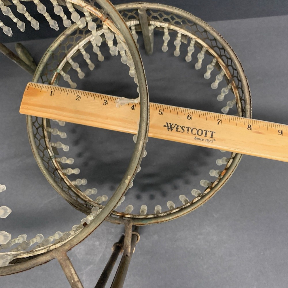 Davco Silver Ltd. Three Tier Beaded Dessert Platform * Repaire Project *