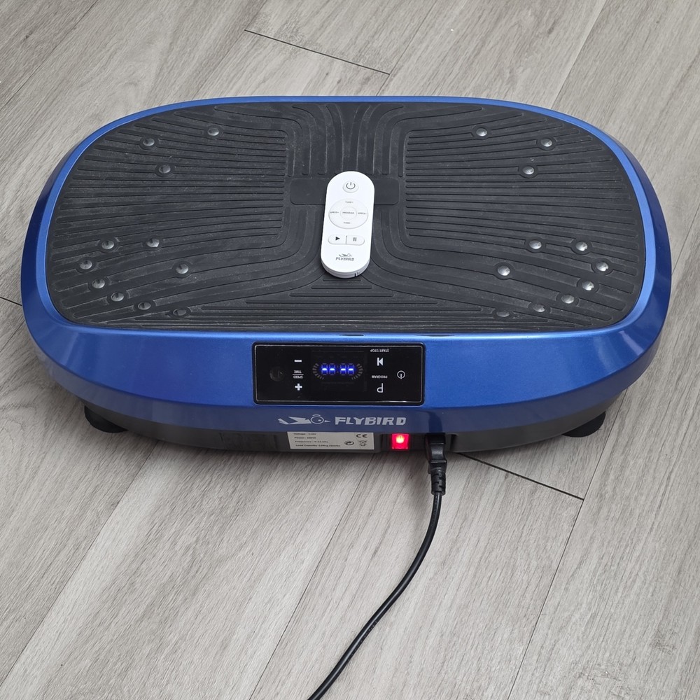 FLYBIRD Oscillating Vibration Platform Blue Remote Control LCD Adjustable Speed