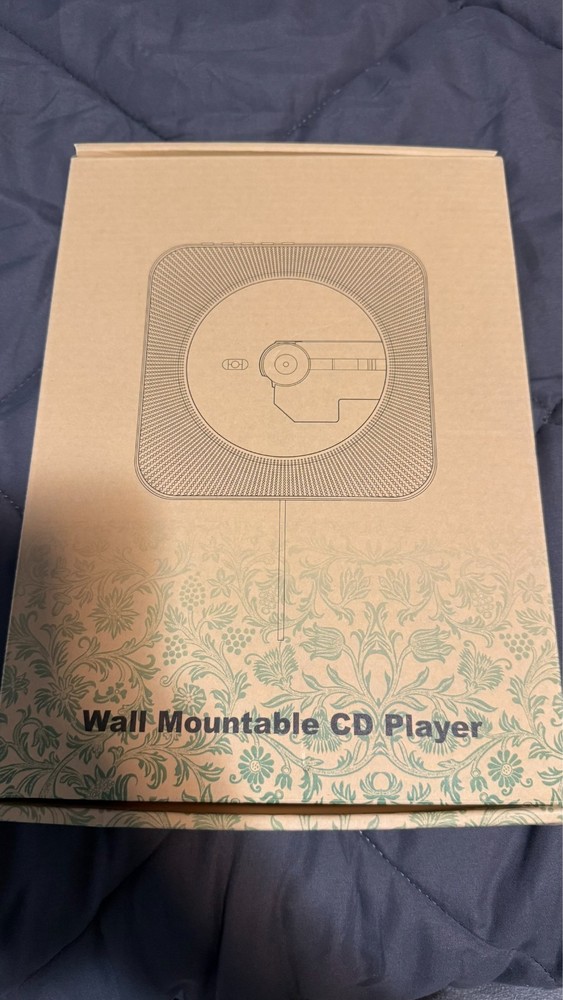 Wall-Mountable CD Player – White (USB Powered) w/ Box & Accessories (Opened)