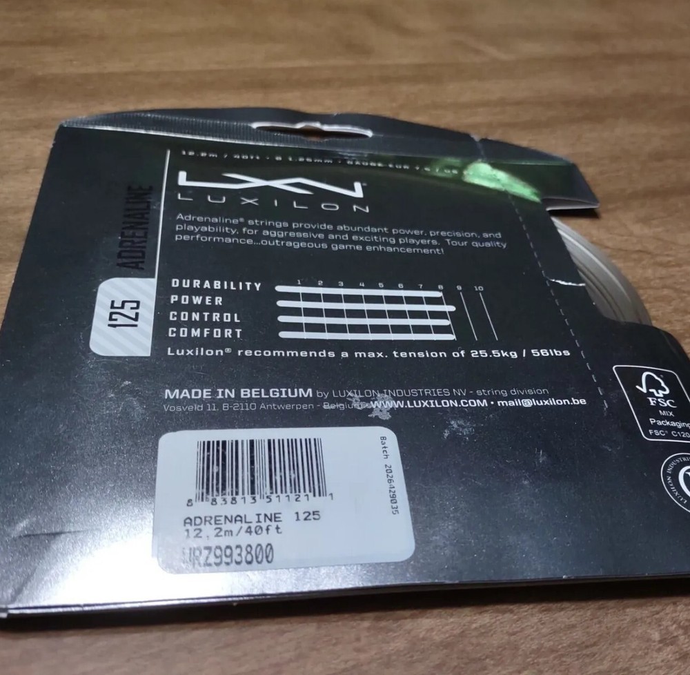 Luxilon LXN - 125 Adrenaline Crystaline Polymer Strings -