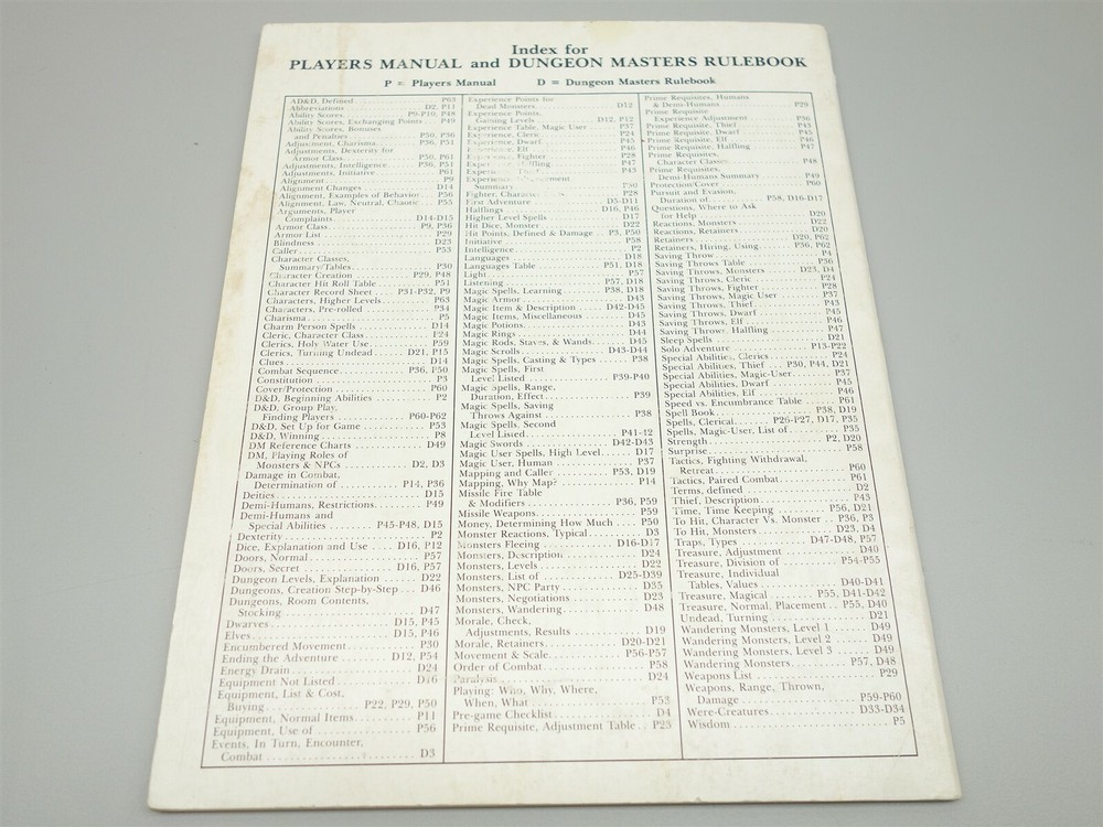 Dungeons & Dragons, D&D: Sourcebook - Dungeon Masters Rulebook (TSR)
