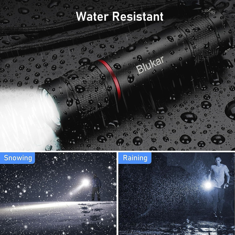 Flashlight Rechargeable, High Lumens Flashlight, Super Bright Small LED Flash Li