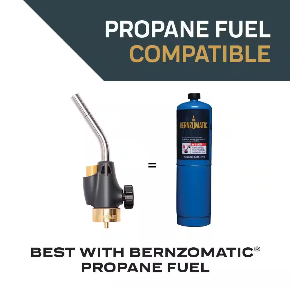 Propane Gas Torch Head with Adjustable Flame