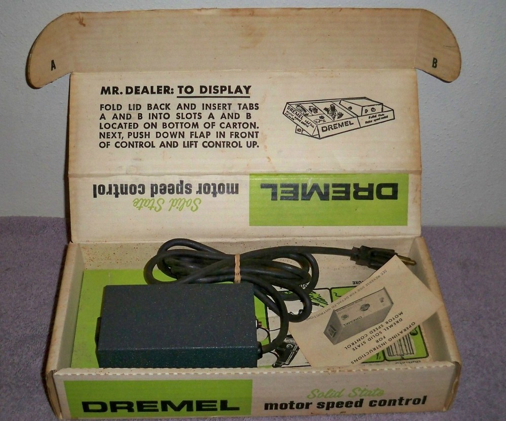 Vintage DREMEL Solid State Motor Speed control with Original Box / No. 219