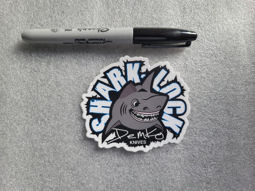 Demko Knives Shark Lock Sticker