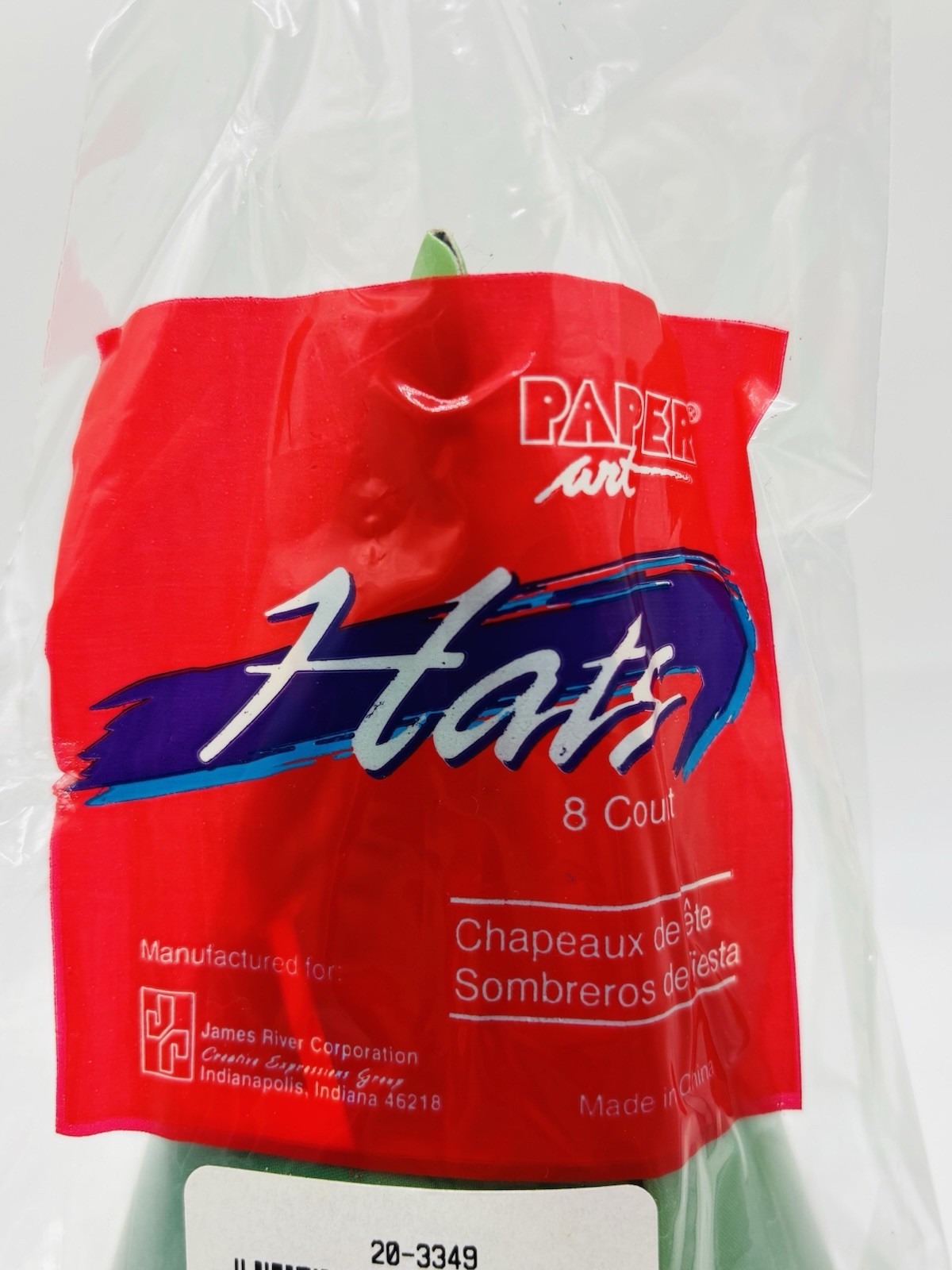 Mighty Morphin Power Rangers Classic Saban Birthday Party Hats 8 Pack - RARE NOS