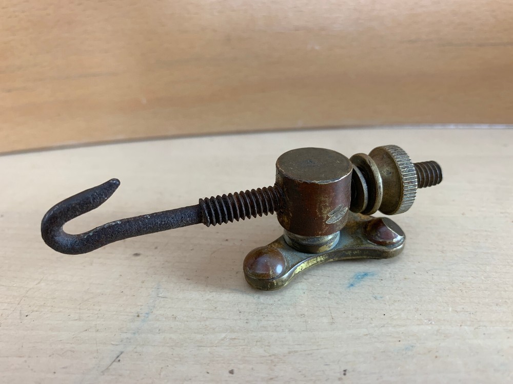 Brass STRAINER Post Part from Prussian German Marching Snare Drum 1900s 10s Vtg