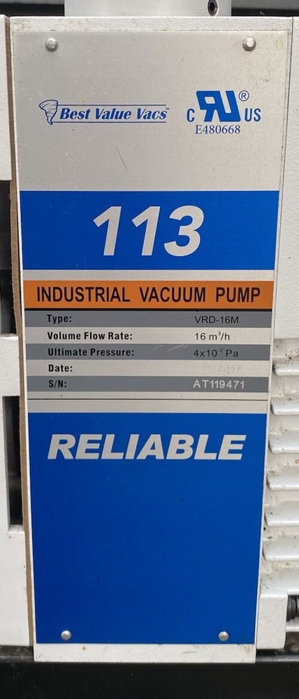 BVV Pro Series 11.3 Two Stage Vacuum Pump