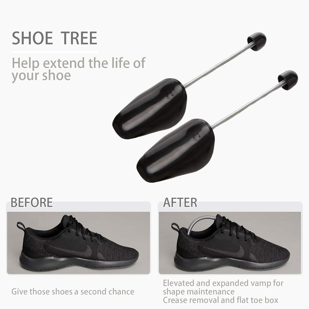 10-Pair Plastic Shoe Trees for Men - Maintain Shoe Integrity with Ease