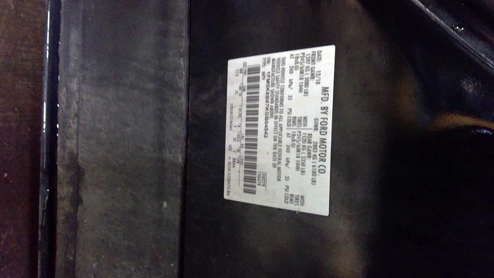 EXPLORER 2019 Transmission Shift 1013547