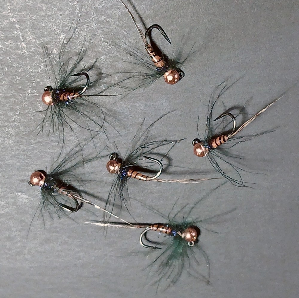 6 Jack Daniel's fly tungsten bead Jack Daniel Perdigon soft hackle