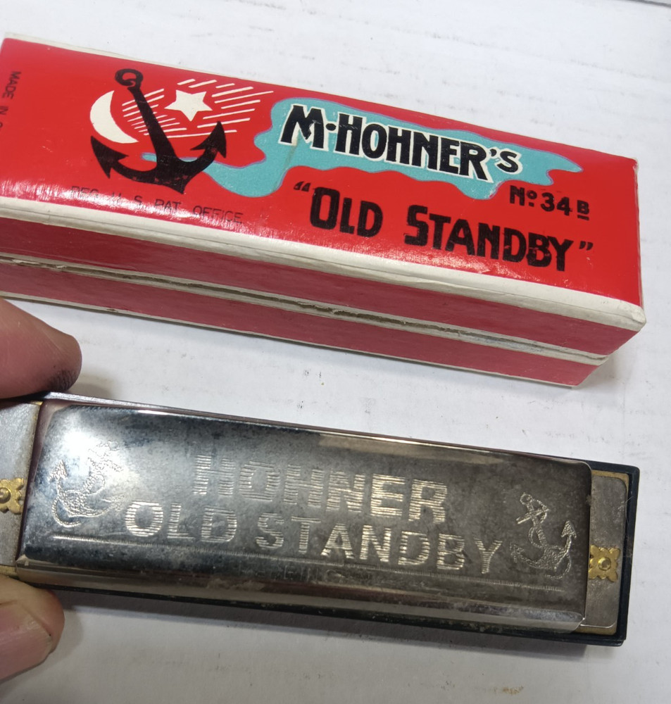M Hohner's harmonica Old Standard with box #34B