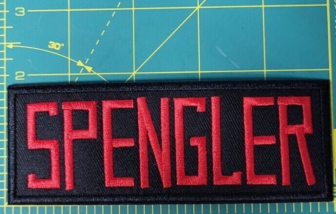 Ghostbusters Name Tag Spengler Cosplay/Costume/Uniform patch