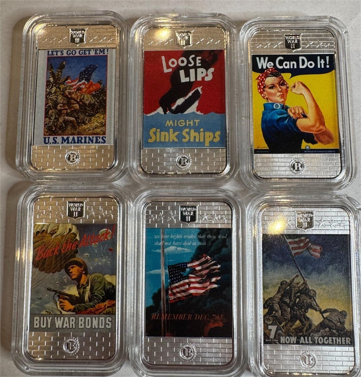 WWII Poster Ingot silver Collection