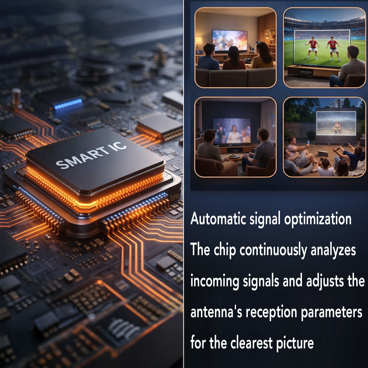 Amplified HD Reception with Signal Booster 4K Ready for Local Channels LongRange