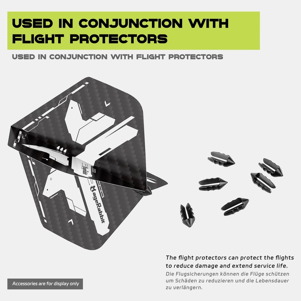 MageRabbit Standard Dart Flights 66Pcs, Set for Soft Multicolor