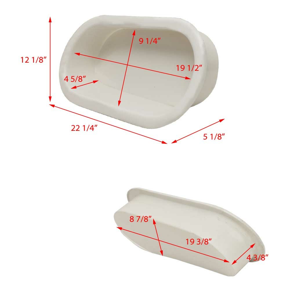 Carver Yachts Boat Storage Bin | Off White Plastic