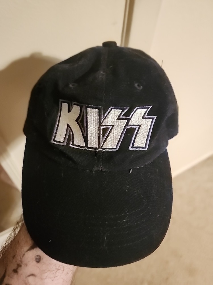 KISS The Farewell Tour 1973-2000 Hat Nissin Strap Back Concert Cap Black Purple