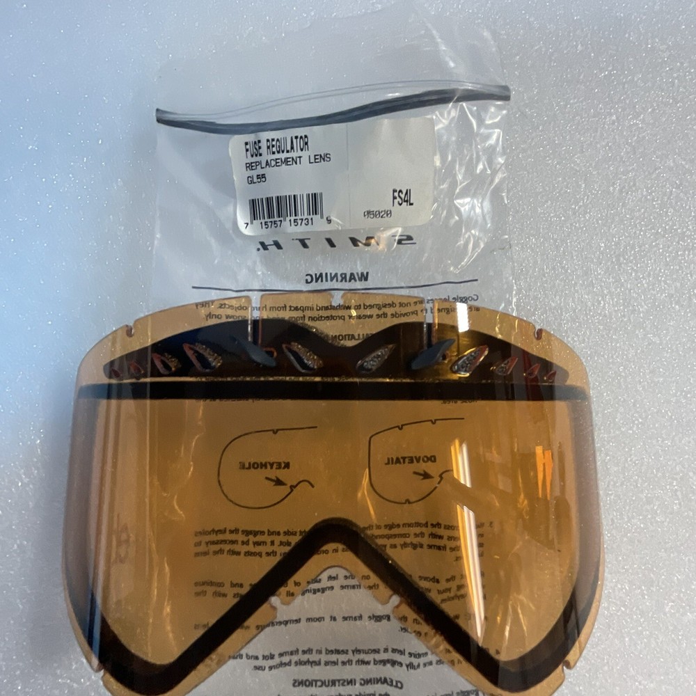 Smith Fuse Regulator Replacement Lens GL55 FS4L