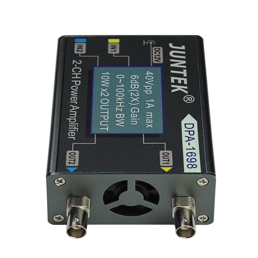 JUNTEK DPA-1698 40Vpp 2CH DC Power Amplifier For DDS Function signal Generator