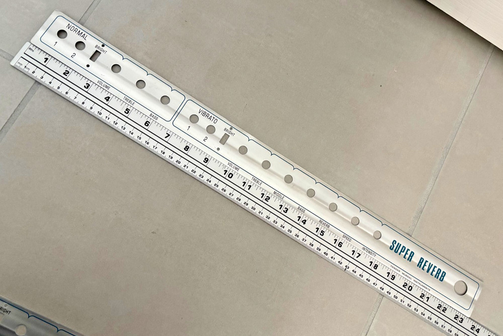 Silver Super Reverb Front Face plate New!!