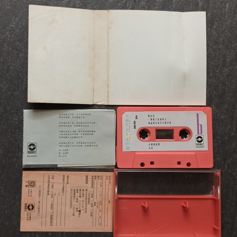 B- 孟庭苇 =你看你看月亮的脸= 马来西亚版 磁带 Malaysia Cassette