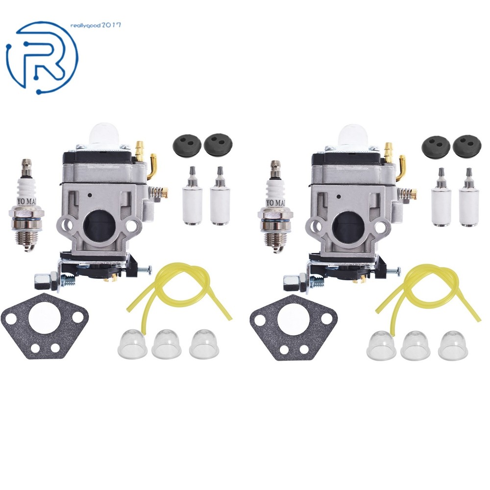 2Pcs Carburetor  foFor Earthquake E43 E43WC E43CE Auger MC43 MC43E MC43CE 300486